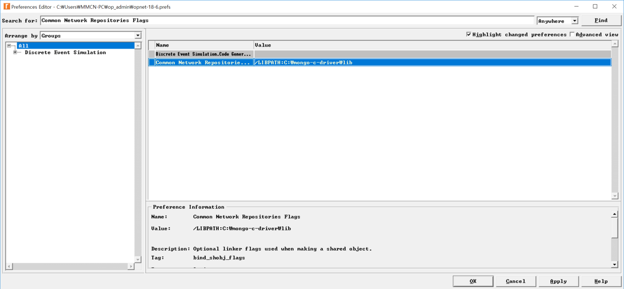 Riverbed Modeler Library Path Setup